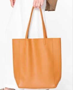 orange leather tote bag (1)